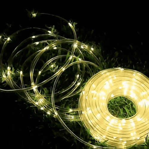 Manguera Solar Luces Navidad 10 Metros