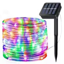 Manguera Solar Luces Navidad 10 Metros